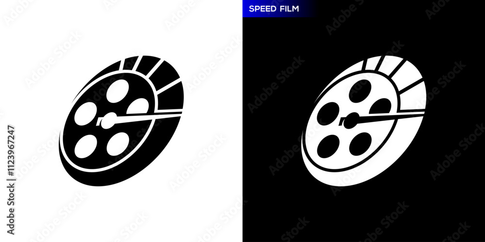 Movie speed logo. Cinema, video, media, recording. Icon symbol design template EPS 10. Movie speed logo. Cinema, video, media, recording. Icon symbol design template EPS 10.