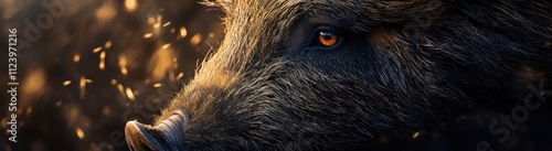 Wallpaper Mural Wild Boar Portrait Golden Hour Light Torontodigital.ca