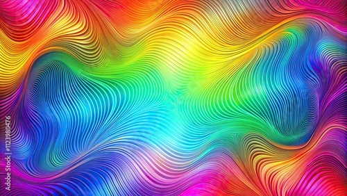 Wallpaper Mural Colorful abstract background with vibrant moire effect , vibrant, colorful, abstract Torontodigital.ca