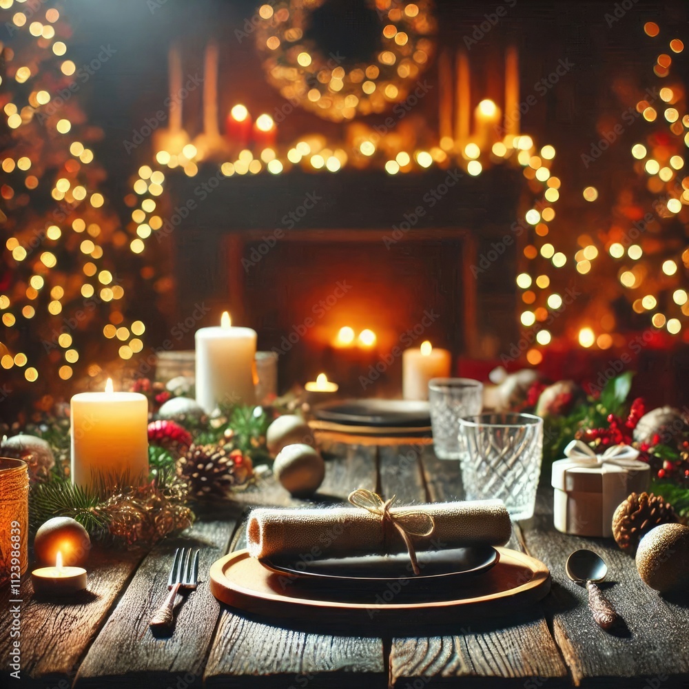 Obraz premium Christmas background AI