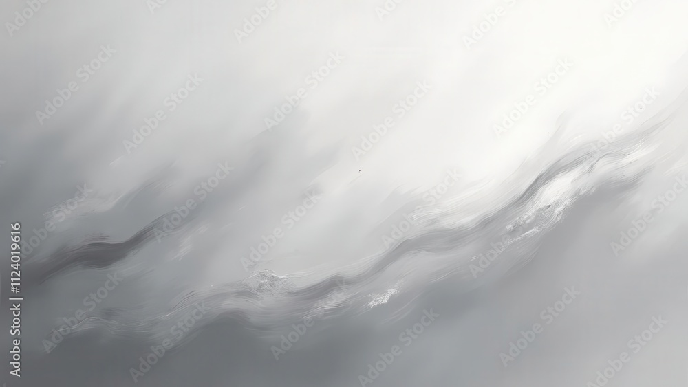 Obraz premium Blurry ombre effects. Glossy silver to smooth pewter gradient, seamless and clear. Perfect for modern industrial designs, 4K, UHD.