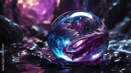 Wallpaper Mural of swirling purple and blue in its depths. Everyone who looks at the orb is captivated by its enigmatic force. Its potency is claimed to endow its possessors with unthinkable talents. Torontodigital.ca