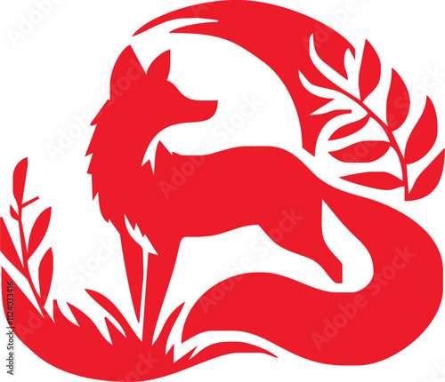 Red fox Vector Isolated on white background vector illustration. Stock vector. Red fox cartoon vector illustration. Wild Animals Icon. Funny red fox collection. Red Fox Color Icon For Book.