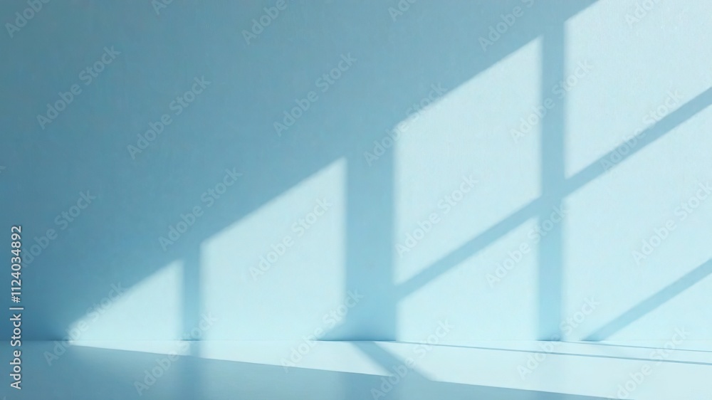 Fototapeta premium Light Blue Background Product Presentation - Studio Photography