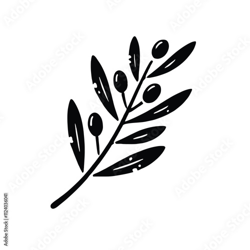 Olive Branch Silhouette