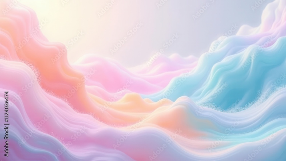 Obraz premium Glowing pearly textures. Luxurious pearl gradients seamlessly blend with luminous pastel shades, creating an exquisite and smooth texture reminiscent of opalescent treasures, 4K UHD, noise-free.