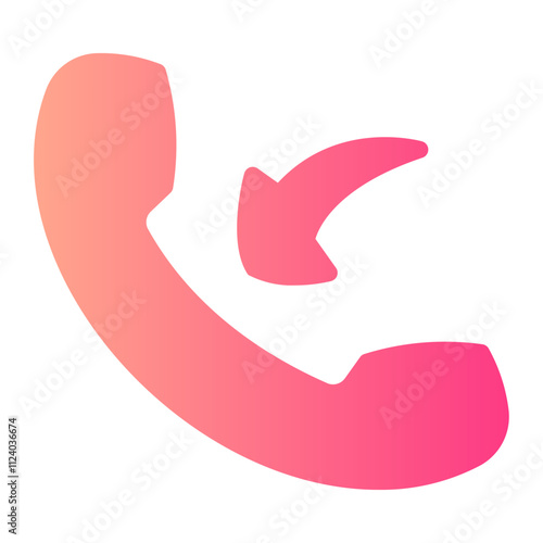 incoming call Gradient icon
