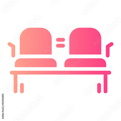 waiting room Gradient icon