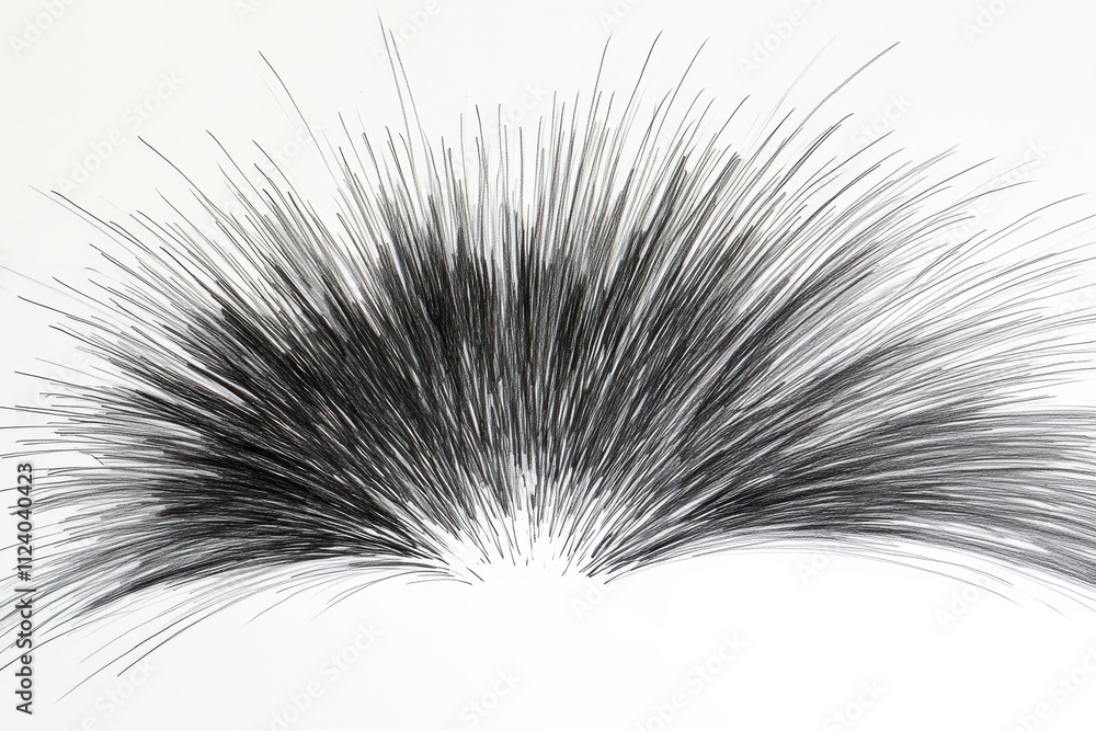 Fototapeta premium Stylized Pencil Sketch of Welding Sparks