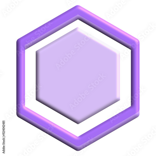 3D Hexagon Banner