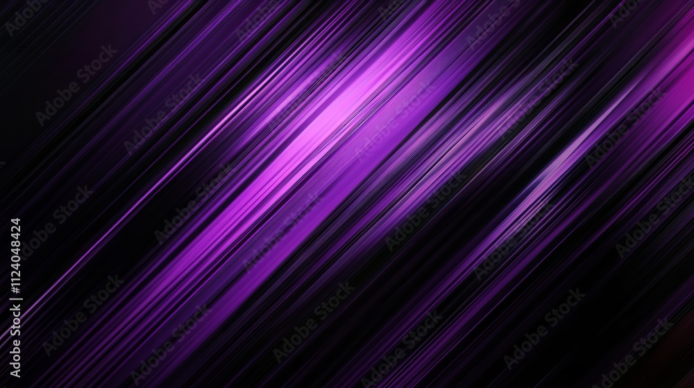 Abstract elegant purple and black diagonal striped background with subtle gradient highlights, evoking a dark, futuristic, cyberpunk-inspired aesthetic