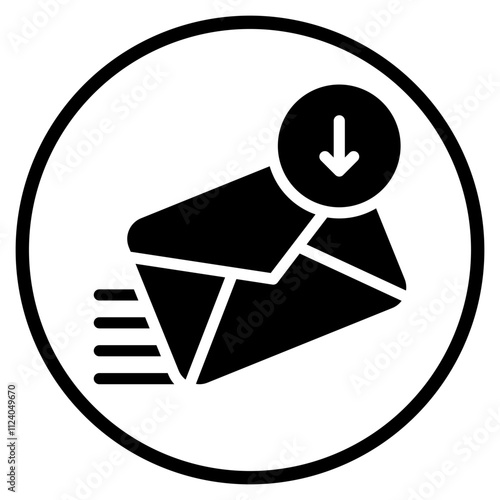 receive glyph icon