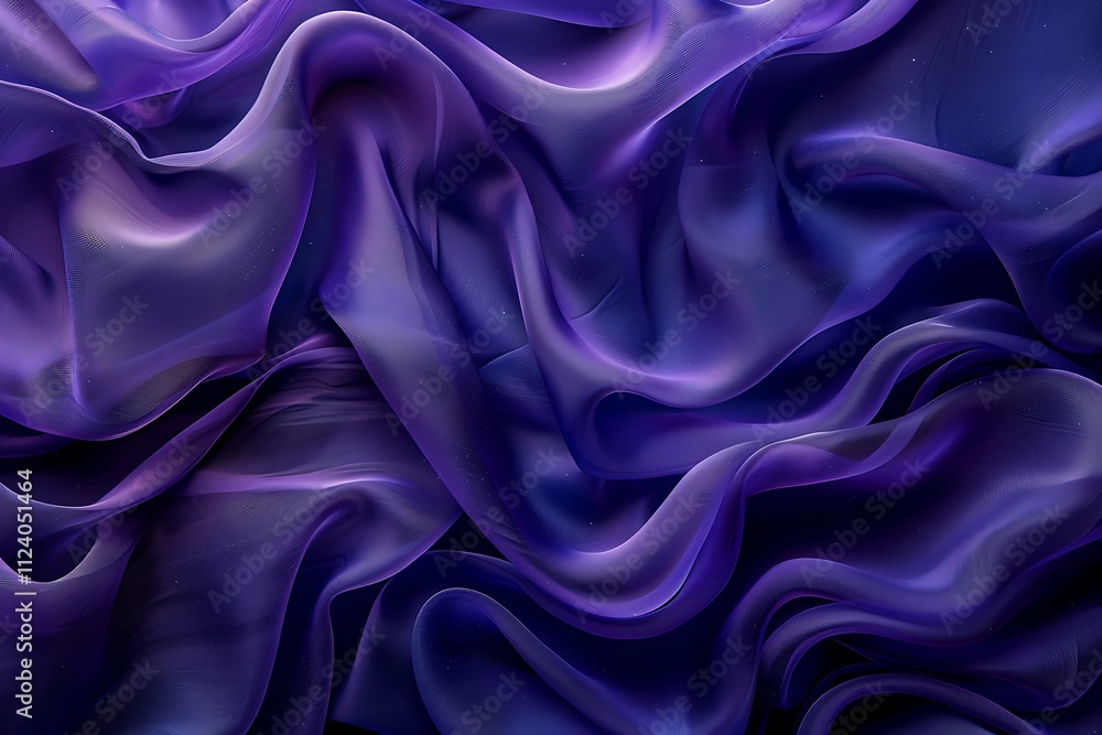 Abstract Draped Purple Fabric With Subtle Shimmer Abstract Draped Purple Fabric With Subtle Shimmer