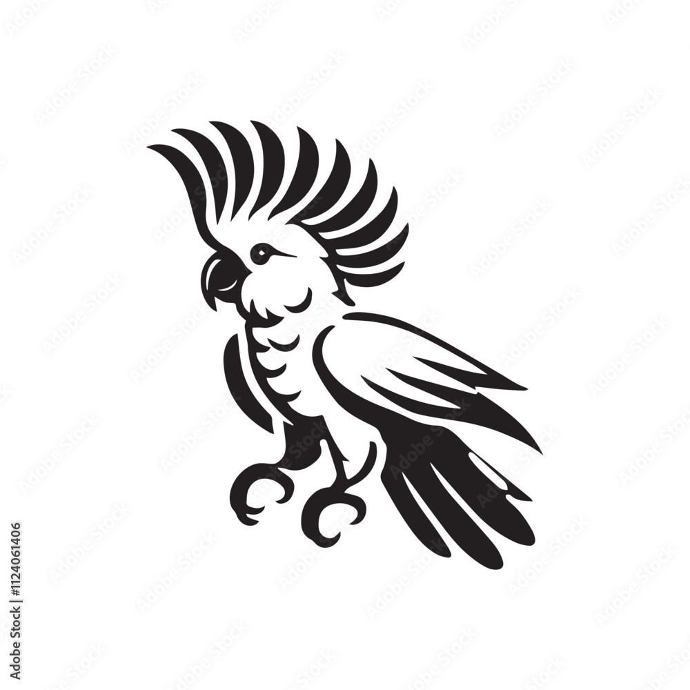Naklejka premium illustration of a parrot