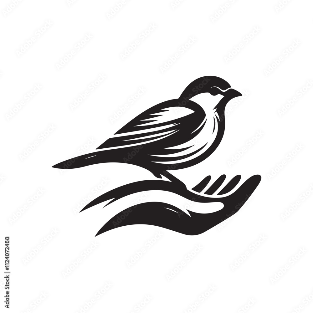 Obraz premium bird silhouette vector
