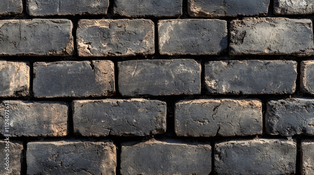 Obraz premium Dark Brick Wall Texture Background Image