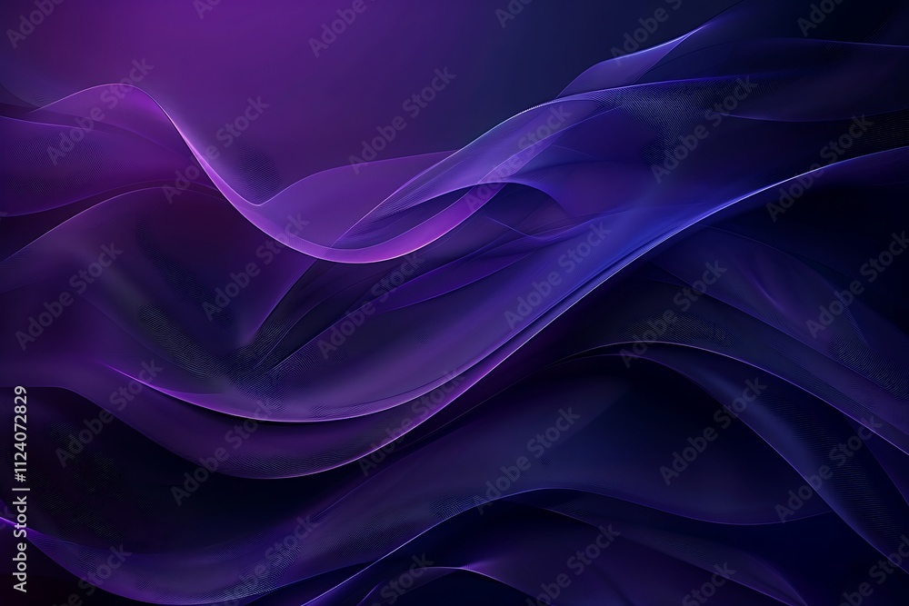 Obraz premium Abstract Purple And Blue Wave Design
