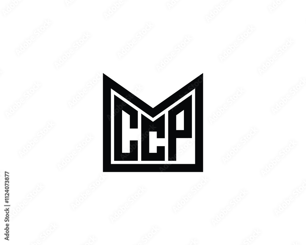 Fototapeta premium CCP logo design vector template. CCP