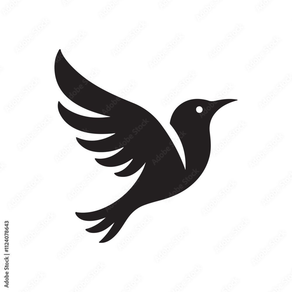 Fototapeta premium silhouette of dove