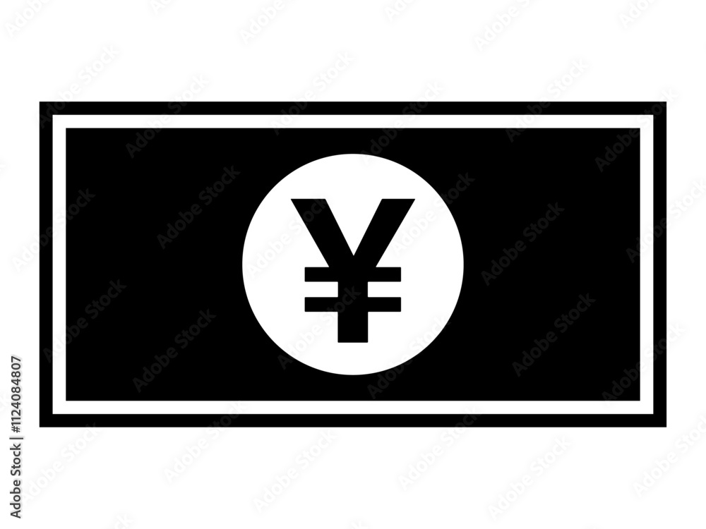 Obraz premium お金・お札のアイコン（紙幣のシルエット）