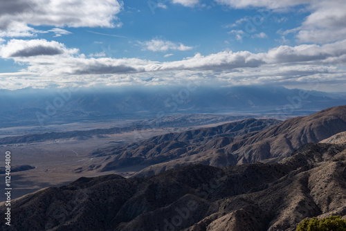 Keys View, Joshua Tree National Park, California geology. Little San Bernardino Mountains. Coachella Valley. San Andreas Fault
 photo