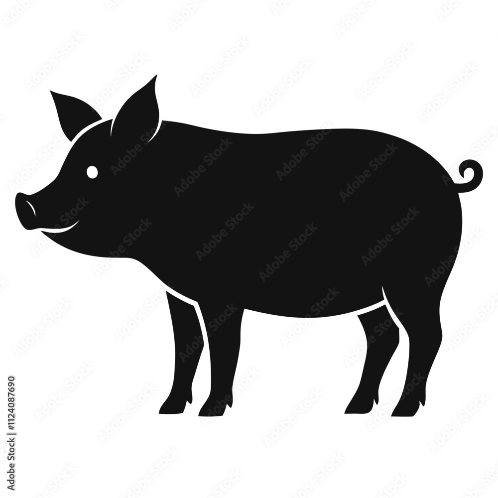 illustration of a pig
