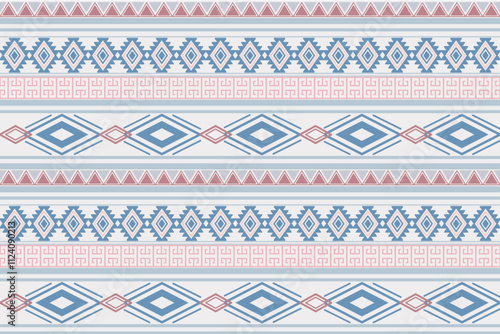 Navajo tribal seamless vector pattern. Native American ornaments. Ethnic southwestern decor. Boho geometric ornaments. Seamless vector pattern. Mexican blanket. Rug. Woven rug illustration. 