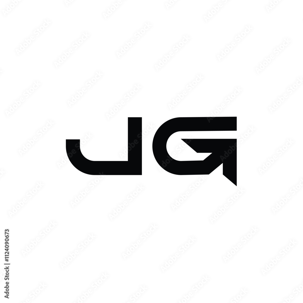 JG monogram logo design letter text name symbol monochrome logotype alphabet character simple logo JG monogram logo design letter text name symbol monochrome logotype alphabet character simple logo