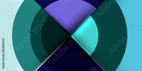 Target circle geometric abstract shapes. Vector Illustration For Wallpaper, Banner, Background, Card, Book Illustration, landing page