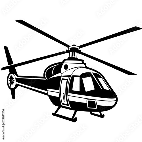 helicopter illustration vector art