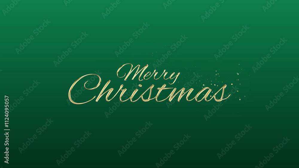 Obraz premium Merry Christmas gold lettering text typography on gray or black background golden text banner illustration great for wishing and celebrating Happy Merry Christmas with your loved ones