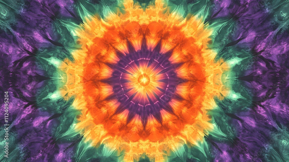Abstract Colorful Mandala Artistic Paint Design Abstract Colorful Mandala Artistic Paint Design