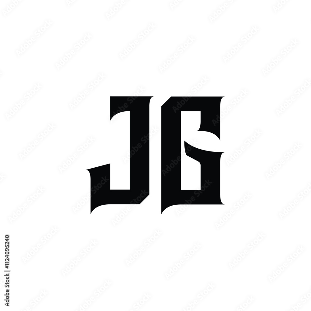 JG monogram logo design letter text name symbol monochrome logotype alphabet character simple logo JG monogram logo design letter text name symbol monochrome logotype alphabet character simple logo