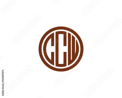 CCW logo design vector template. CCW