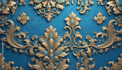 Clear Plain Shiny Warm Soft Vintage Bokeh Cloudy Wave Like Geometric Blue Background or Texture