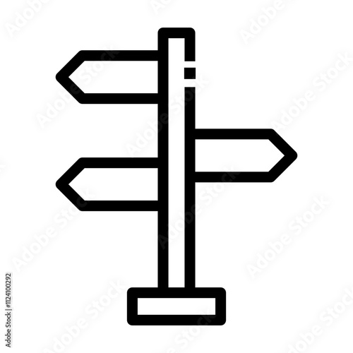roadsign Line Icon