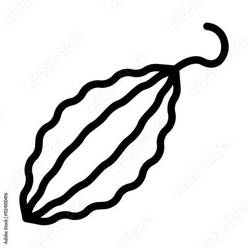 bitter gourd Line Icon