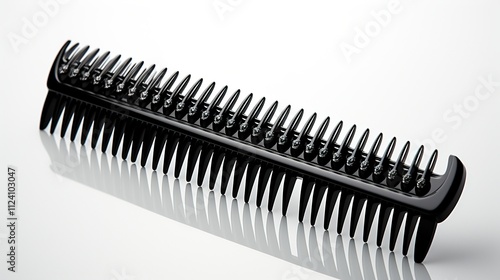 simple hair comb icon on white background HD 8K wallpaper Stock Photographic Image