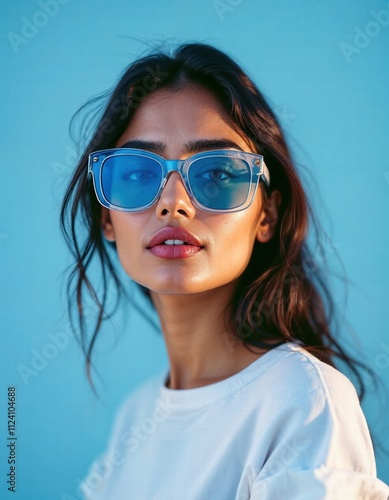 close-up. face of a beautiful young girl