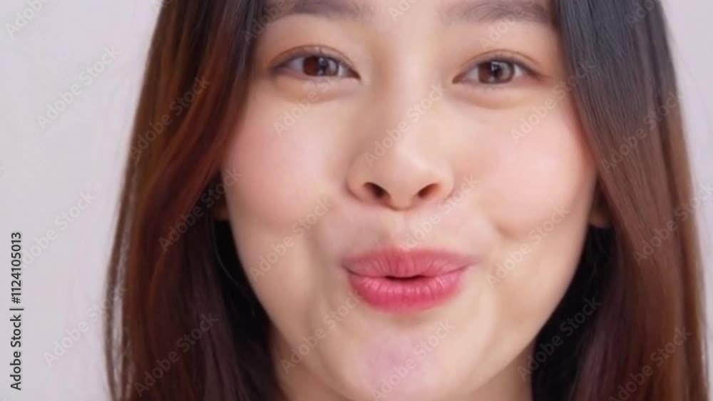 very adorable and funny expression of beautiful woman very adorable and funny expression of beautiful woman