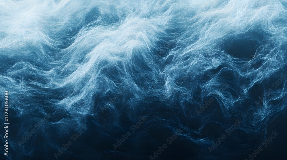 Abstract Blue Swirling Energy Forms Background Abstract Blue Swirling Energy Forms Background