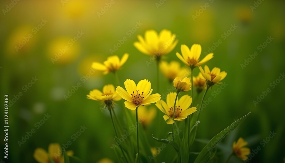 Obraz premium yellow flowers in spring