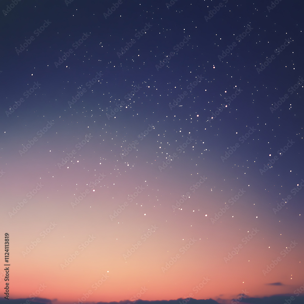 Obraz premium Stargazing in the night sky with bokeh effects nature landscape tranquil environment aerial viewpoint