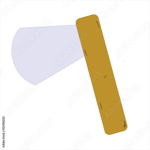  Vector illustration Axe. Vector design Battle Axe.