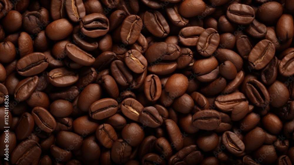 Close-Up View of Roasted Coffee Beans on a Dark Surface Close-Up View of Roasted Coffee Beans on a Dark Surface