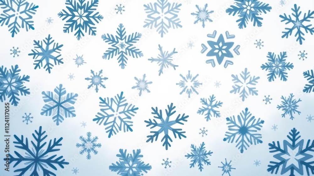 Winter frost overlays. Seamless vector pattern of snowflakes tumbling down, each uniquely crafted, on a seamless, transparent background. Render a spotless, high-definition 4K, UHD illustration Winter frost overlays. Seamless vector pattern of snowflakes tumbling down, each uniquely crafted, on a seamless, transparent background. Render a spotless, high-definition 4K, UHD illustration