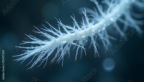 Under the microscope, flagellates have two flagella: one covered with fine and hard hair, and the other with shorter smooth hair photo