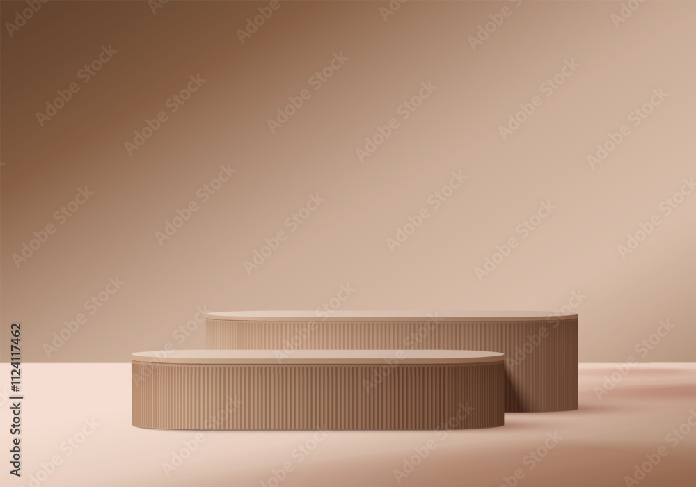 Fotografie 3d background products display podium scene with geometric platform
