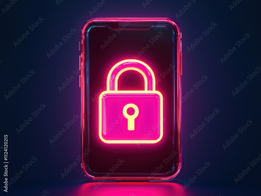 Mobile security features digital device graphic design dark environment close-up cybersecurity awareness Mobile security features digital device graphic design dark environment close-up cybersecurity awareness