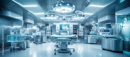 Modern Surgical Operating Room with Advanced Medical Equipment